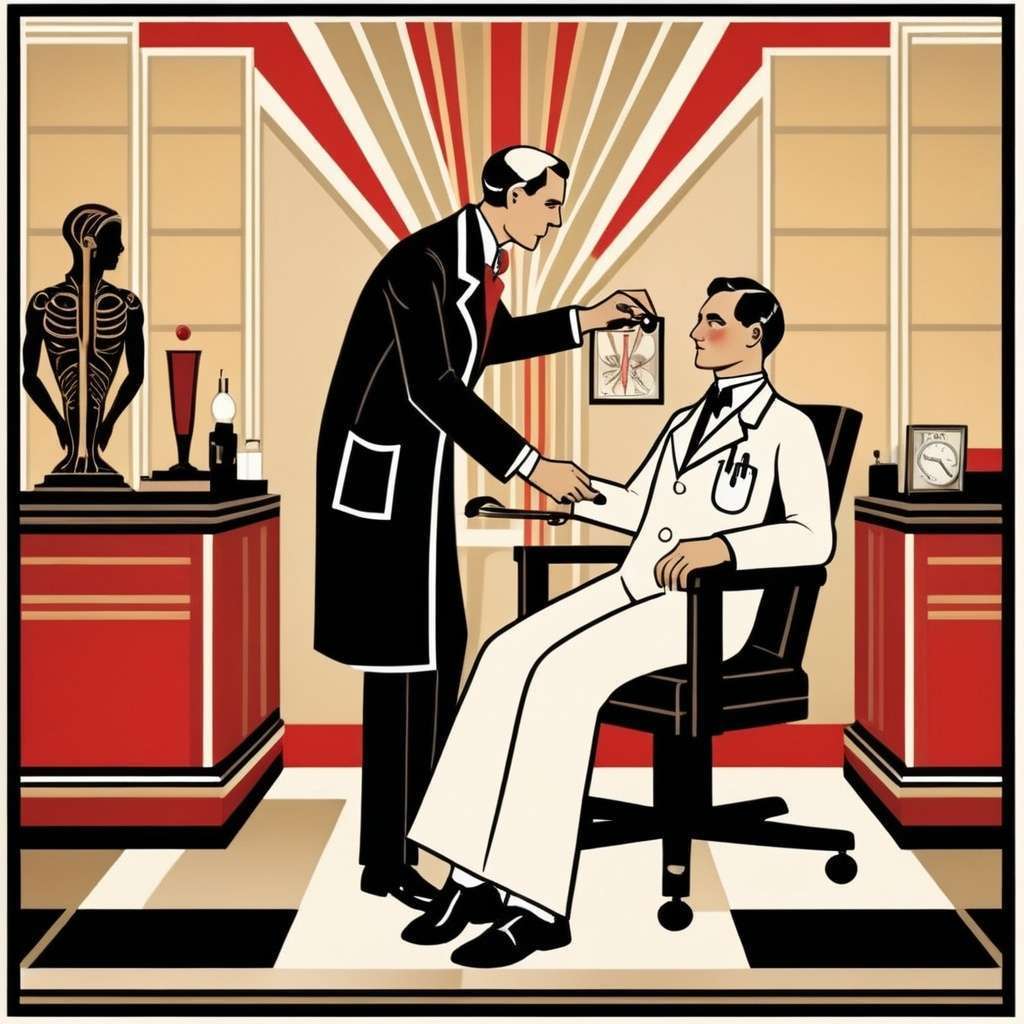 Image of a Doctor treating a patient