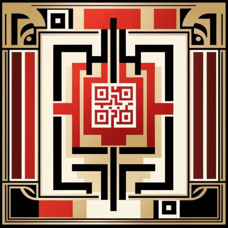 Art Deco QR Code