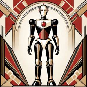 art deco robot 2