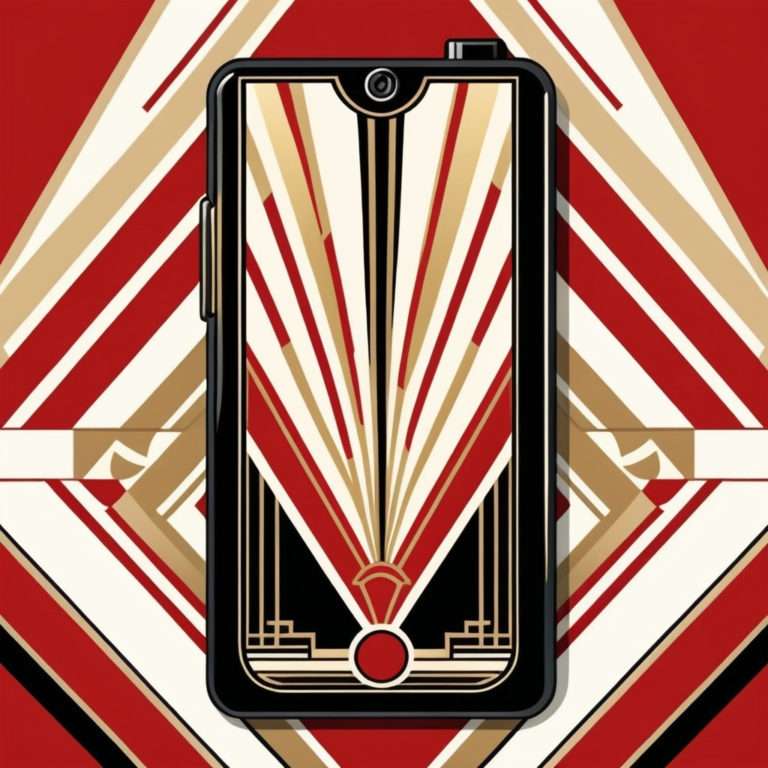 Mobile Phone - Art Deco Style 2