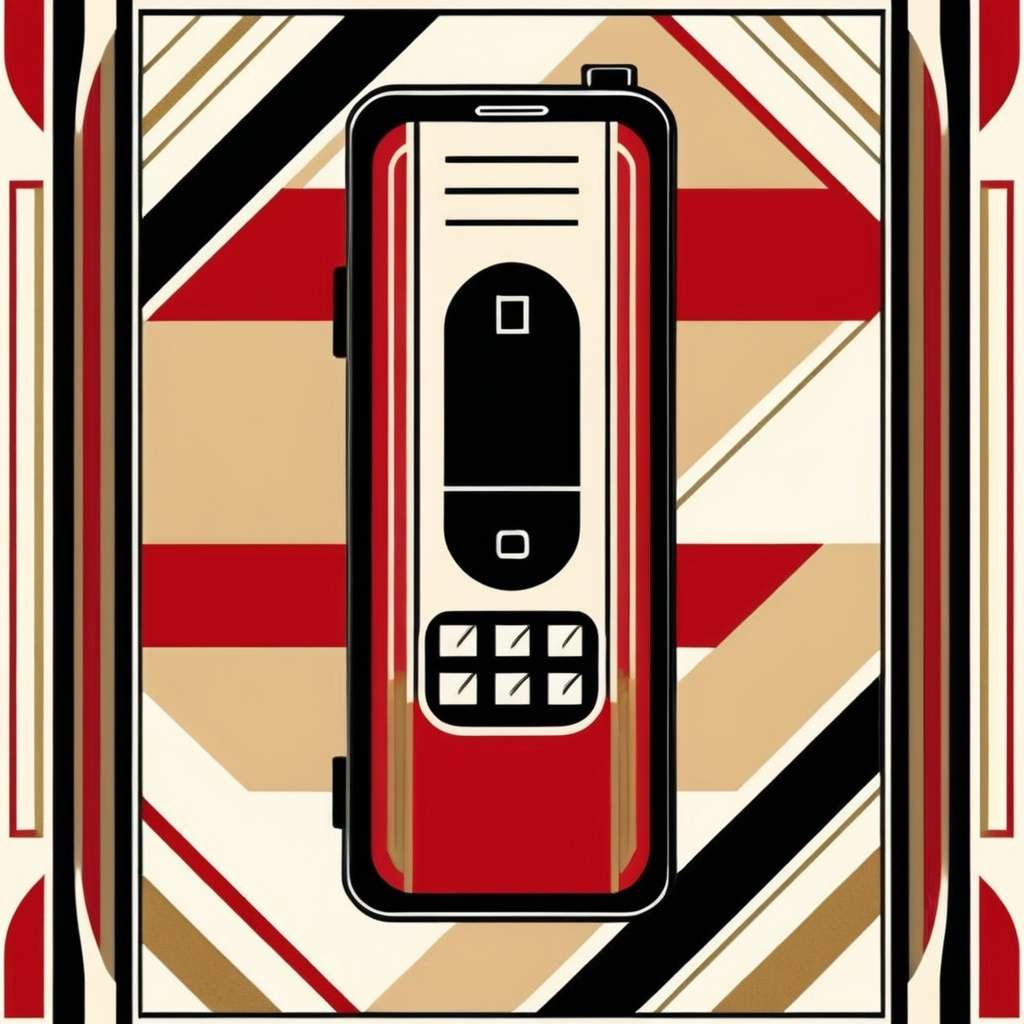 Mobile Phone - Art Deco Style